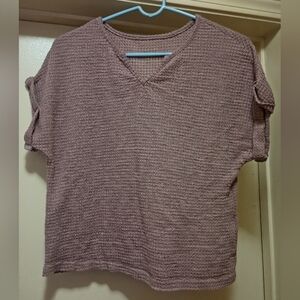 Women's Purple Knit Top SHEIN
